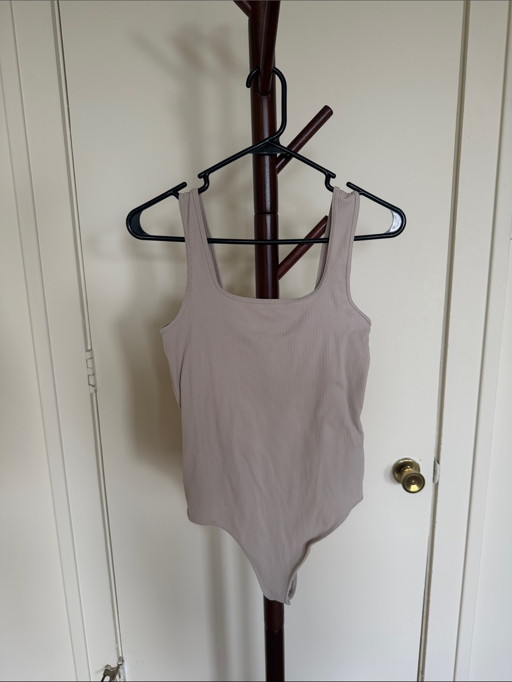 Abercrombie & Fitch Square Neck Ribbed Bodysuit